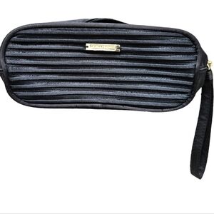 NEW Giorgio Armani small black beauty case 3.5"×8"×2"